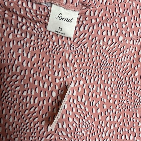 Soma Cool Nights Lace Trim Crop Pajama Set - Picture 8 of 13